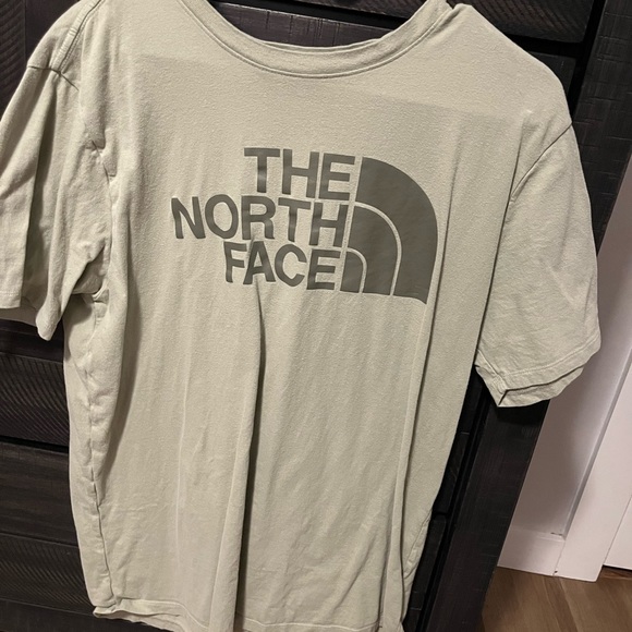 North Face logo shirt, Light Tan-Green - Picture 1 of 1